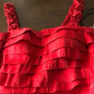 Dressbarn red dress size 4 NWT